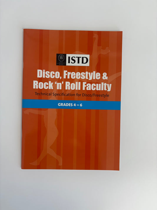 ISTD DFR Disco Freestyle Grades 4 to 6 Syllabus Book