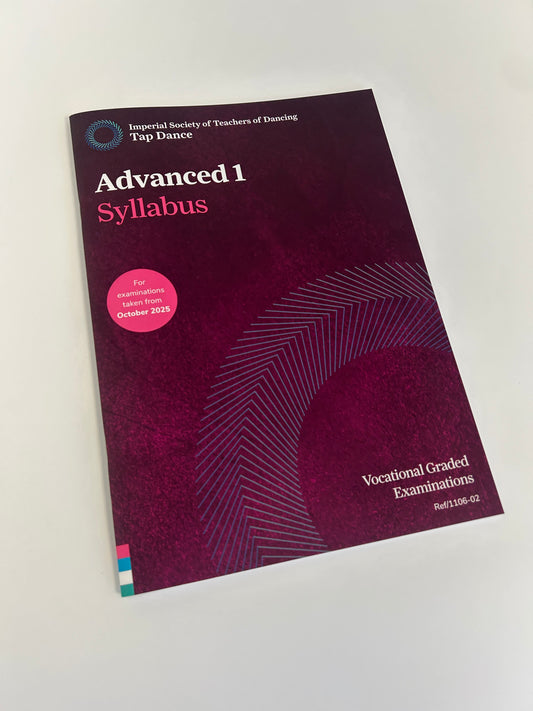 ISTD Tap Dance Advanced 1 Syllabus Book (for examinations from October 2025)