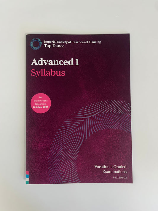 ISTD Tap Dance Advanced 1 Syllabus Book (for examinations from October 2025)