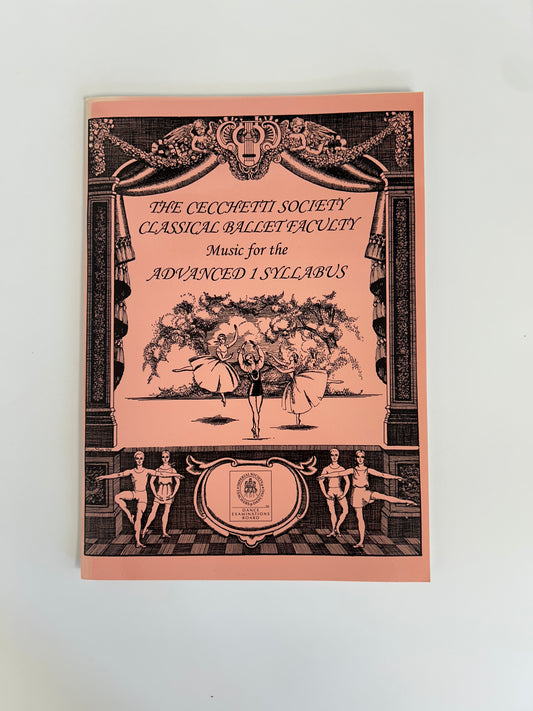 ISTD Cecchetti Classical Ballet Music Advanced 1 Music Manuscript