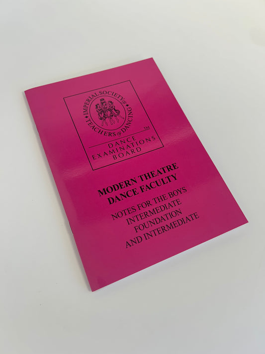 ISTD Modern Theatre Notes for Boys Intermediate Foundation & Intermediate  Book